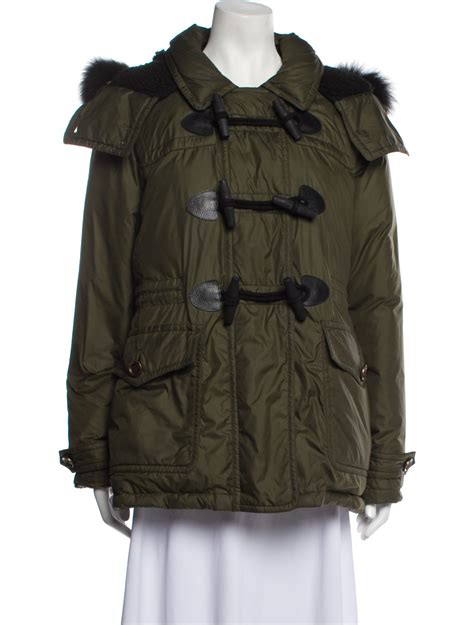 therealreal burberry brit parka|Burberry Mid.